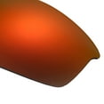 thumbnail image 5 of Walleva Fire Red Mr. Shield Polarized Replacement Lenses for Oakley Flak Jacket Sunglasses, 5 of 9