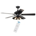 thumbnail image 5 of Upille 3-light Metal 5-blade 52-inch Matte Black Ceiling Fan, 5 of 5