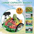 thumbnail image 4 of Lilypelle 24" 7 Speed Folding Adult Tricycle with Basket Men Women Cruiser Bike for Shopping & Recreation, 4 of 8