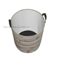 thumbnail image 4 of Wood Boards Laundry Basket Folding Dirty Clothes Toys Storage Bucket Household, 4 of 7