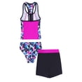 thumbnail image 2 of Alvivi Girls 3 Piece Tankini Swimsuit Floral Print Top Boyshorts Bottoms Swimwear 4-16, 2 of 7