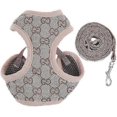 thumbnail image 1 of Dog Harness and Lead, Adjustable Soft Mesh Vest Harness Leash Set Mesh Padded Plaid Escape ProofS), 1 of 5