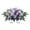 Purple, variant on SomWiBe Peacock Blue Artificial Headstone Flower Saddle, Large Cemetery Flowers for Grave, Outdoor Tombstone Memorial Decoration, 26.4x13.4 in