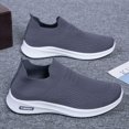 thumbnail image 4 of Mepaouo Mens Walking Shoes Lightweight Mesh Running Slip on Fashion Tennis Sneakers Knit Casual Flats, 4 of 6