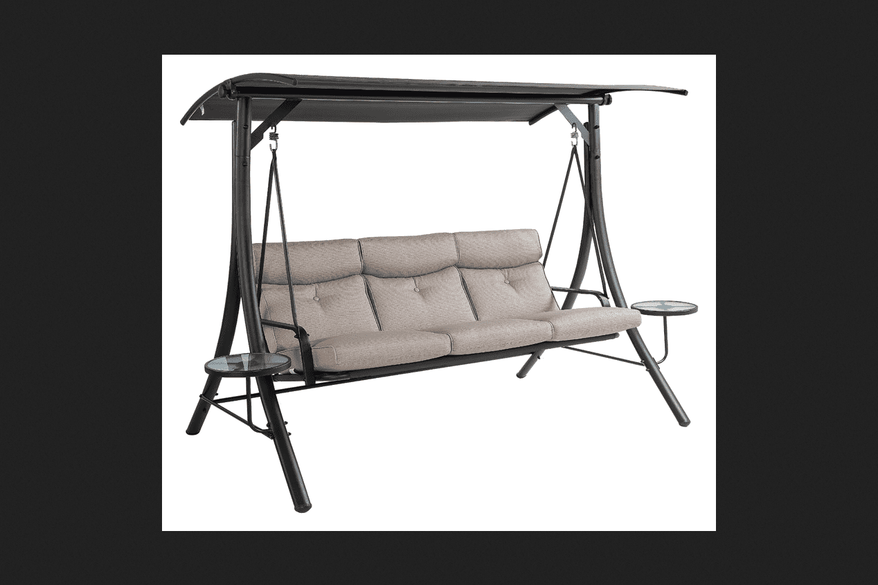 Living Accents Steel 3 person HiBack Swing 65.8 in. 79 in. 47.87 in