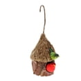 thumbnail image 1 of Nido de pájaro natural, caja de cría para pájaros, nido de hierba silvestre, canario, pinzón, periquito, pájaros Multicolor, 1 of 9
