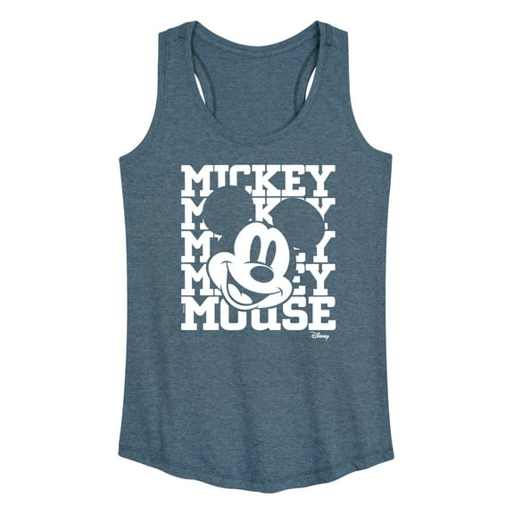 Disney - Mickey Mouse - Repeated Mickey - Women's Racerback Tank Top