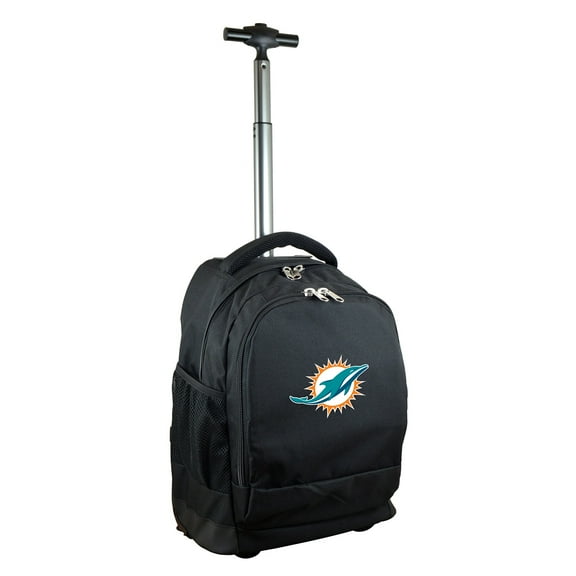 Black Miami Dolphins 19'' Premium Wheeled Backpack