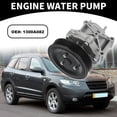thumbnail image 2 of Bomba de agua Unique Bargains para Hyundai Santa Fe 2010-2012 para Hyundai Sonata 2006-2010 No.1300A082 con kit de juntas, 2 of 6