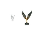 thumbnail image 1 of Estatua De Gesto De Mano De Roca, Escultura Creativa De Resina Con Alas Extendidas, Adorno Decorativo De Dedo Para Apartamento, Dormitorio, Restaurante, Decoración Feng Shui, 1 of 8