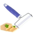 thumbnail image 4 of 2Pcs Stainless Steel Cheese Slicer Cream Cutter Butter Scraper Multi Purpose Kitchen Tools for Kitchen Bakery (TPR Handle, Blue), 4 of 8