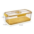 thumbnail image 3 of Square Refrigerator Storage Box Reusable Plastic Kitchen Fresh Keeping Case, 3 of 4