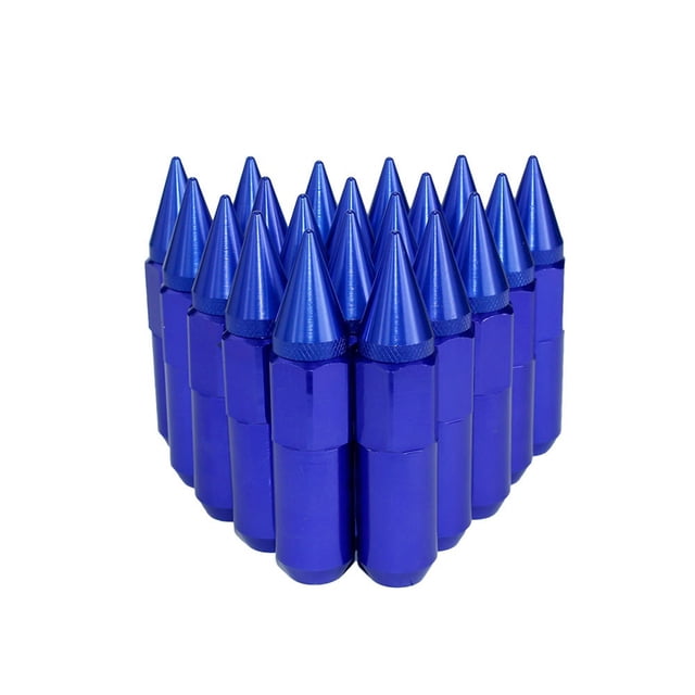 sweethay 20 unids/set tuerca de cubo de rueda de coche piezas de repuesto de tornillo de aleación de aluminio accesorio de reparación montado automotriz Vehículos, repuestos y accesorios Mis Azul sweethay VI018370-02