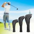 thumbnail image 4 of Cubierta de la cabeza del palo de golf perfecl para Fairway Woods negro 1 3 5 Driver, 4 of 8