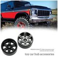 thumbnail image 4 of RC Wheels Crowler Automóviles Accesorios Control remoto Herramientas de automóvil Motores de juguete Motores Suministros Reemplazo para SCX10 90027 90028 90034 90044 Black 4 Pack kenally FN000803-02, 4 of 7