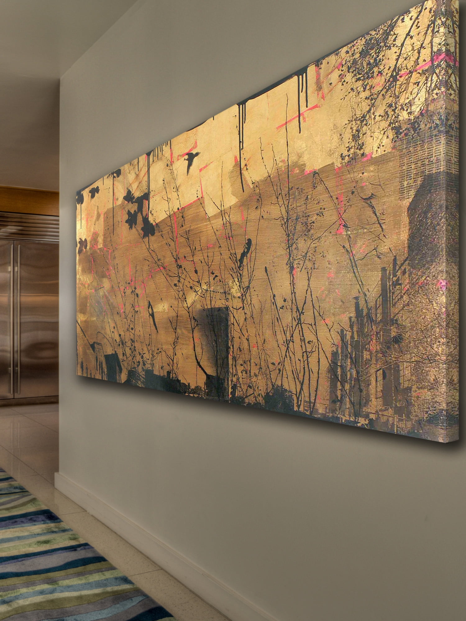 Marmont Hill Inc Handmade Taking the Auspice Fine Hand-stretched Gallery Canvas Art (USA) Small