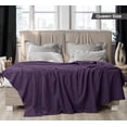thumbnail image 2 of Utopia Bedding 100% Cotton Thermal Blanket Plum Queen Size Soft, Lightweight, Breathable, Cozy Spring and Summer Blankets for Bed, Home Room Decor Gifts for Women and Men (90x90 Inches), 2 of 9