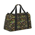 thumbnail image 2 of Picia Mardi Gras3 Print Travel Duffle Bag,Weekender Bags for Women with Shoe Compartment, Gym Duffel Bag with Wet Pocket, Hospital Bags for Labor and Delivery, 2 of 7