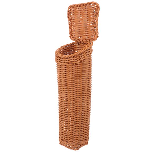Milisten Kitchen Wall Hanging Basket in Chocolate - Storage Organizer for Kitchen, Bathroom, or Home, 1 Set