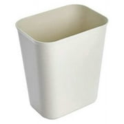 Rubbermaid Commercial Fire-Resistant Wastebasket Rectangular Fiberglass 1.75gal Beige 2540BEI