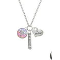 thumbnail image 2 of Delight Jewelry Silvertone Domed Multi Color EMT Always My Mother Bar Zoe Necklace, 2 of 4