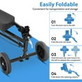 thumbnail image 6 of COSYWILL Knee Scooter,Economy Knee Walker with Dual Braking System,Foldable Scooter for Foot Injuries,Compact Crutches Alternative,Black, 6 of 7