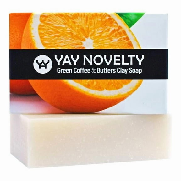 Yay Novelty 403 Luxurious All Natural Green Coffee Clay Bar Soap - Sweet Citrus