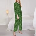 thumbnail image 3 of Honeii Cactus 3 print Women's Pajama Sets Long Sleeve Button Down Sleepwear Nightwear Soft Pjs Lounge Sets-X-Large, 3 of 7