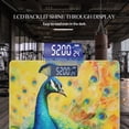 thumbnail image 3 of Bathroom Scale, Highly Accurate Digital Body Scale,Precisely Measures Weight up to 400 lbs-Elegant Peacock With Feathers Spread Out, 3 of 4