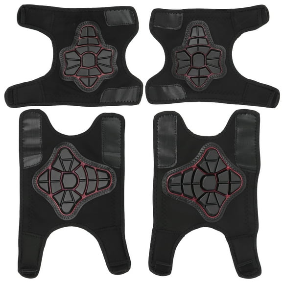 Training Wheels, Safety Gear Set - Elbow & Knee Pads, Red-Black Balance Bike for Kids
