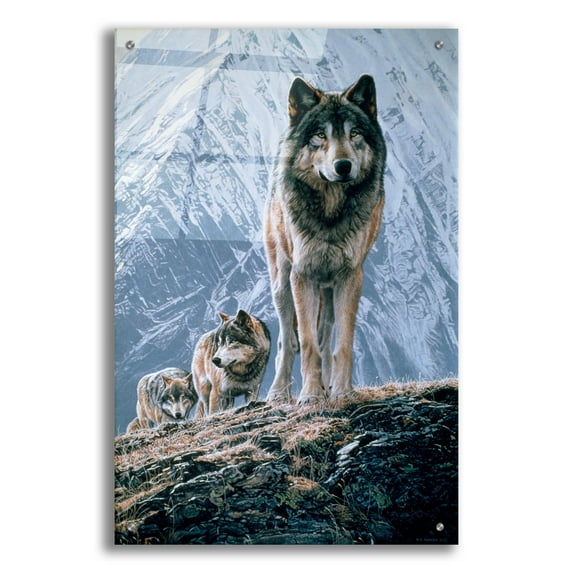 Epic Art 'Crossing The Ridge' by Ron Parker, Acrylic Glass Wall Art, 24"x36"