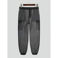 thumbnail image 4 of INCERUN Men's Loose Mesh See-thru Pants Casual Hollow-out Breathable Trousers, 4 of 4