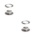 thumbnail image 4 of Guardurnaity 100 paquete / lote Remache ciego multipropósito para necesidades de fijación versátiles y seguras Hebilla de ojo de pollo de cobre plateado 12mm Junta redonda + cobre 2Conjunto, 4 of 6