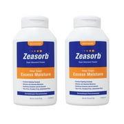 Zeasorb Prevention, Super Absorbent Excess Moisture Powder to Prevent Chafing & Itching, 2.5 Oz (Pack of 2)