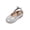 Silver, variant on Purcolt Girls Shiny Metallic Mary Jane Shoes Comfort Round Toe Knotted Slingback Non Slip Flat Shoes Sparkly Soft Sole Slide Shoes for Wedding Travel Walking