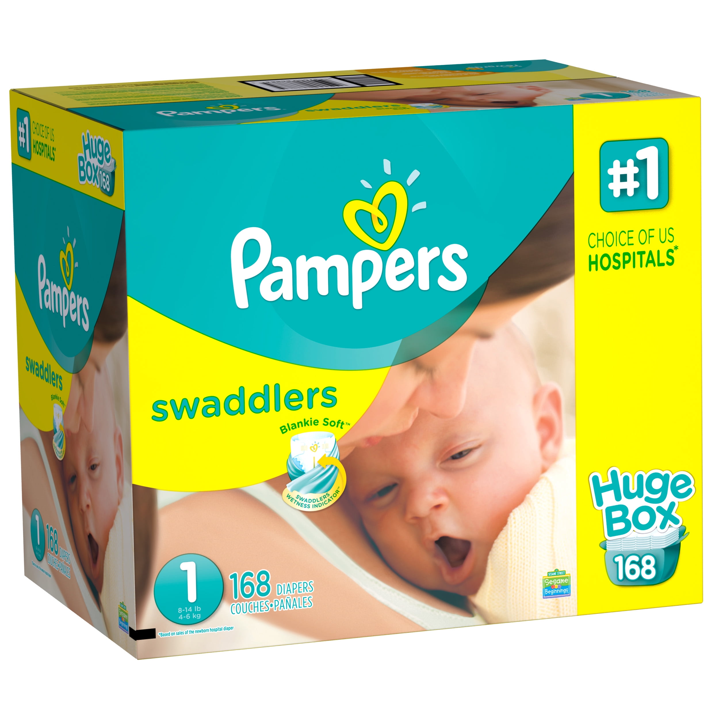 pampers swaddlers size 2 168