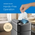 thumbnail image 5 of hOmeLabs Durable 2.4 Gallon Sensor Trash Can, Retractable Butterfly Lid, Batteries Included, Space-Efficient, Easy Clean, Battery-Powered - Dark Stainless Steel, 5 of 7