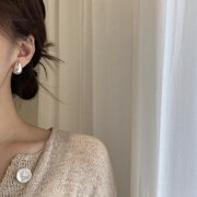 [Clip on] Simple Bold Teardrop Stud earrings