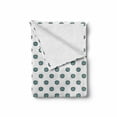 thumbnail image 2 of Eyes Soft Flannel Fleece Blanket, Repeated Illustration of Doodle Eye Motifs with Eyelashes on a Plain Background, Cozy Plush for Indoor and Outdoor Use, 50" x 60", Seafoam and White, by Ambesonne, 2 of 6