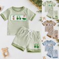 thumbnail image 5 of Tigivemen Baby Boy Clothes Knitted Short Sleeve T Shirts Shorts 2Pcs Set Toddlers Summer Outfits Size 18-24 Months, 5 of 5