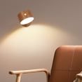 thumbnail image 4 of Lámpara de mesa de madera con carga USB, luz LED magnética táctil, luz nocturna, alimentación nocturna, ambiente de atenuación, lámpara de noche, 4 of 5