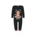 thumbnail image 3 of Qiylii Christmas Family Matching Pajamas Set Parent-Child Elk Print Long Sleeve Shirt and Plaid Pants Set Loungewear Soft Sleepwear for Holiday Pjs Sets with Dog, 3 of 10
