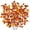 Orange-yellow, variant on 3PCS Artificial Fall Leaf Stems Autumn Leaves Fake Fagus Sylvatica Folige Faux Beech Leaf Branch38" Long Stems for Floral Arrangements Autumn Decoration