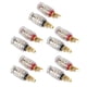 thumbnail image 3 of 10 piezas de conector de terminal de conector banana para amplificador de altavoz chapado en oro, 3 of 12