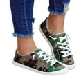 thumbnail image 1 of asdoklhq Womens Casual Shoes,Low-cut Canvas Shoes One-foot Lazy Korean Version Student Casual Flat Shoes, 1 of 1