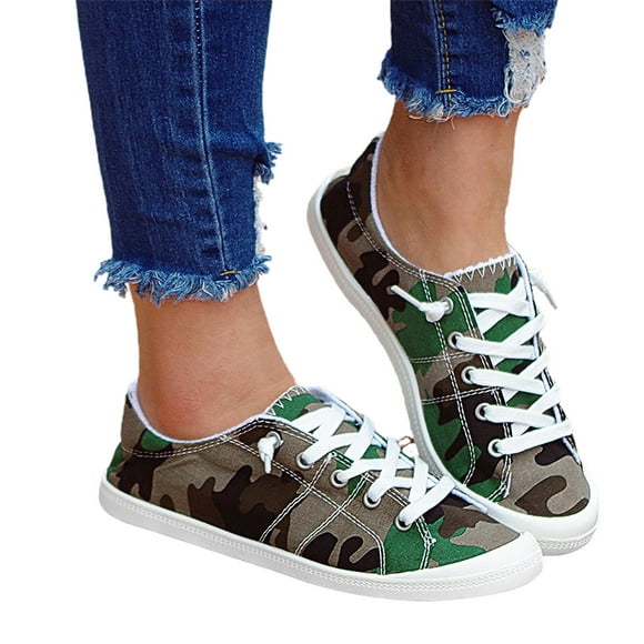 Babysbule Womens Shoes Clearance, Low-cut Canvas Shoes One-foot Lazy Korean Version Student Casual Flat Shoes