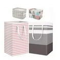 thumbnail image 1 of Bolsa de Almacenamiento de Tela, Almacenamiento Limpio de Almacenamiento de Tela Cestas plegables de Almacenamiento 4pcs Para Balcones, 1 of 8