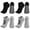 black&gray 2, variant on 4 Pairs Toeless Yoga Socks for Women Non-Slip Grip Socks Cotton Open Toe Women Sports Socks for Ballet, Pilates, Dance ,Barefoot Workout ,Size 5-9