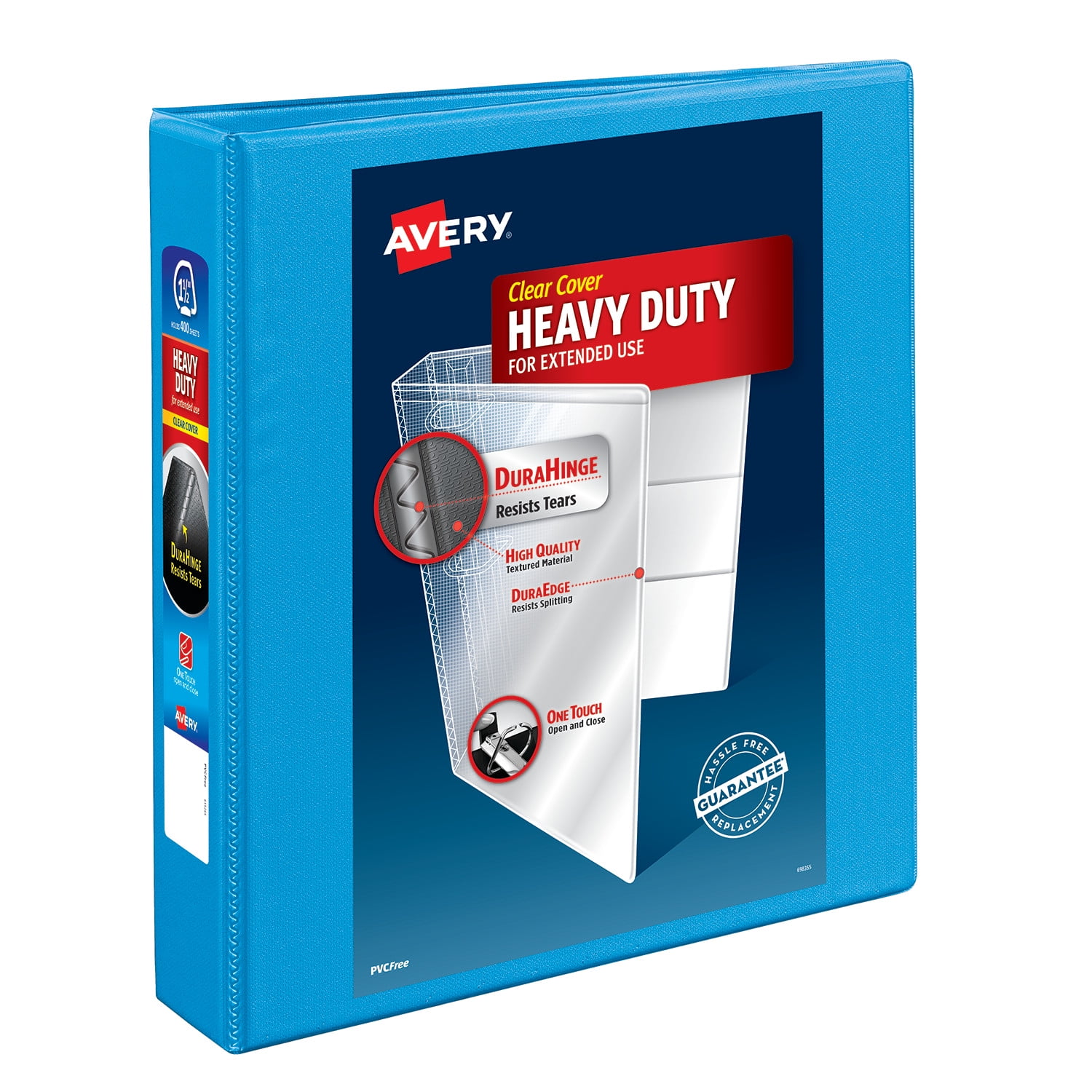 Letter Avery Durable 3-ring Poly Binder Pocket 8.50" X 11" 20 Sheet 