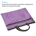 thumbnail image 4 of Uxcell Documents Books Tools Storage Pouch Waterproof Zipper File Bag, Purple, 4 of 5